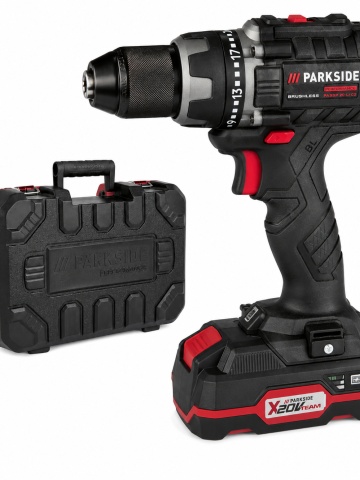 Surubelnita electrica, ParkSide, 20V, 60Nm, Negru cu acumulator si incarcator 20V-2Ah
