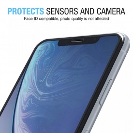 Folie de sticla Apple iPhone 11, 5D FULL GLUE Negru