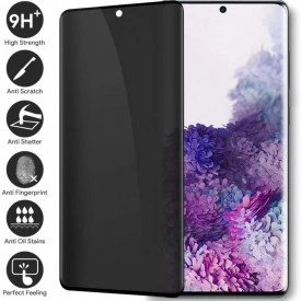 Folie de sticla Samsung Galaxy S20 Ultra, Privacy Glass, folie securizata duritate 9H