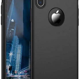 Husa Apple iPhone X, FullBody Elegance Luxury Negru, acoperire completa 360 grade cu folie de sticla gratis - Img 1