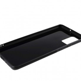 Husa pentru Samsung Galaxy A51, Perfect Fit, cu insertii de carbon, negru