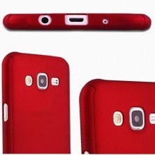 Husa Samsung Galaxy J3 2017, FullBody Elegance Luxury Red, acoperire completa 360 grade cu folie de sticla gratis - Img 3