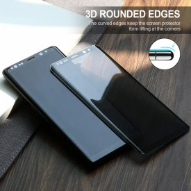 Husa Samsung Galaxy Note 8 Magnetica cu spate din sticla securizata si folie privacy pentru ecran, Perfect Fit - Img 4