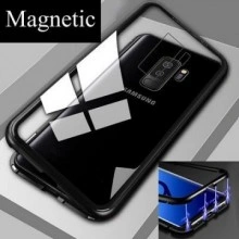 Husa Samsung Galaxy S9 , Magnetica Negru, Perfect Fit cu spate de sticla securizata premium - Img 2