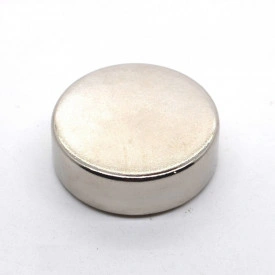 Magnet puternic neodim disc rotund 30x10mm cu suprafata nichelata