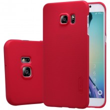 Pachet husa Elegance Luxury X-LEVEL Metalic Red pentru Samsung Galaxy S7 Edge cu folie de protectie gratis