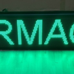 Panou Led de Exterior Programabil/Reclama Luminoasa 100x40 VERDE ideala pentru FARMACIE