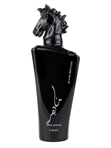 Parfum Arabesc, Apa de Parfum Maahir Black Edition, Lattafa, Barbati - 100ml - Img 2