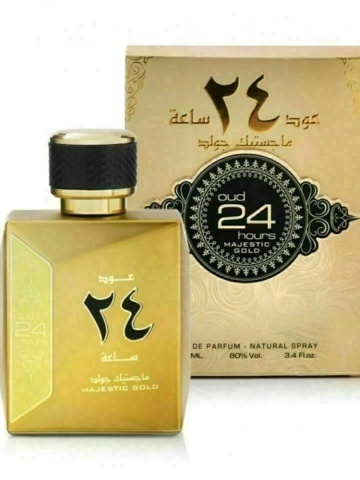 Parfum Arabesc, Apa de Parfum Oud 24 Hours Majestic Gold, Ard Al Zaafaran, Unisex - 100ml