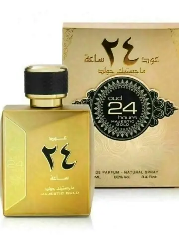 Parfum Arabesc, Apa de Parfum Oud 24 Hours Majestic Gold, Ard Al Zaafaran, Unisex - 100ml