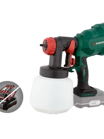 Pistol de vopsit 700ml/min, 20V, Li-Ion, Parkside, nu include acumulator si incarcator