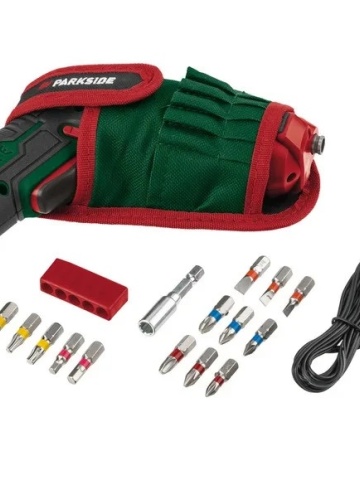 Surubelnita fara fir cu acumulator si incarcator inclus PARKSIDE® 4V „Rapidfire 2.2” cu capete interschimbabile incluse – Putere si Versatilitate intr-un Singur Dispozitiv
