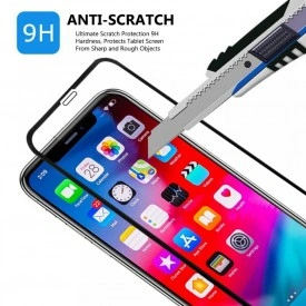 Folie de sticla Apple iPhone 11 PRO MAX, 5D FULL GLUE Negru - Img 3
