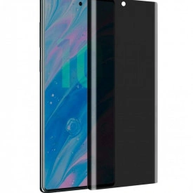 Folie de sticla Samsung Galaxy Note 10, Privacy Glass, folie securizata duritate 9H