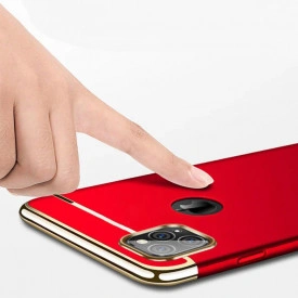Husa Apple iPhone 11, Elegance Luxury 3in1 Rosu