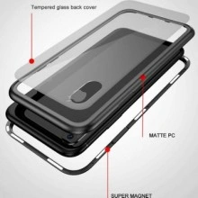Husa Apple iPhone 7 PLUS Magnetica 360 grade Negru, Perfect FIt cu spate de sticla securizata premium - Img 5