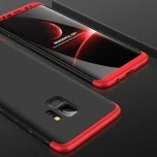 Husa Samsung Galaxy S9, FullBody 360° 3in1 Negru-Rosu - Img 2