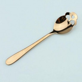 Lingurita in forma de craniu pentru zahar, inghetata, bomboane, etc., GOLD, MyStyle®