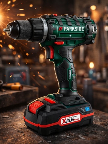 Masina de Gaurit si Insurubat Parkside cu Acumulator 20V, 2Ah si incarcator inclus