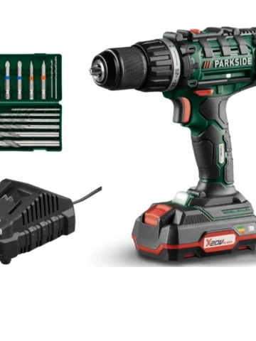 Masina de insurubat si gaurit PABS 20-LI G8 Parkside, include acumulator si incarcator