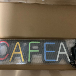 Reclama luminoasa neon LED CAFEA - ideala pentru spatii comerciale