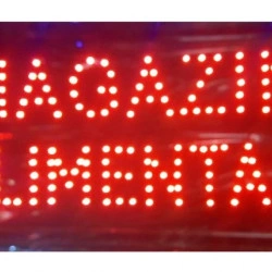 Reclama Text LED - " MAGAZIN ALIMENTAR " - animatie luminoasa dinamica