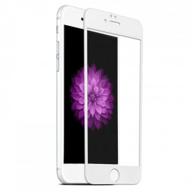 Folie de sticla 3D Apple iPhone SE2, Elegance Luxury margini colorate White