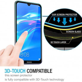 Folie de sticla Huawei Y7 2019, 9D FULL GLUE Negru - Img 2
