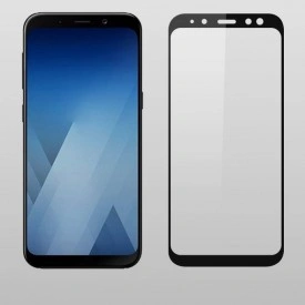 Folie de sticla Samsung Galaxy A7 2018, 10D FULL GLUE Negru - Img 2