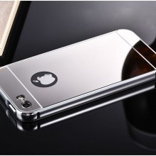 Husa Apple iPhone 5/5S/SE, tip oglinda Silver