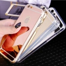 Husa Apple iPhone 6/6S, tip oglinda Rose-Gold