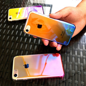 Husa Apple iPhone SE2, Gradient Color Cameleon Roz / Pink