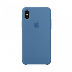 Husa Apple iPhone X, Silicon antisoc, Albastru