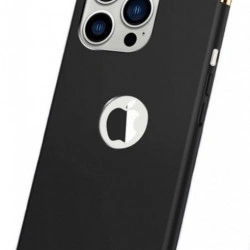 Husa compatibila cu Apple iPhone 14, Elegance Luxury 3in1 Black - Img 3