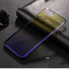 Husa Huawei MATE 20, Gradient Color Cameleon Albastru-Galben
