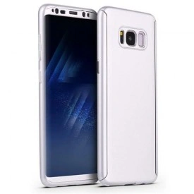 Husa Samsung Galaxy S9 Plus, FullBody Elegance Luxury Argintiu, acoperire completa 360 grade cu folie de protectie gratis - Img 2