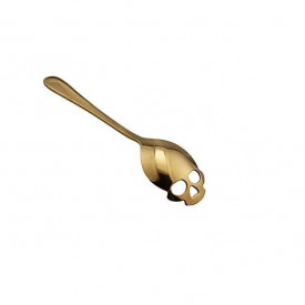 Lingurita in forma de craniu pentru zahar, inghetata, bomboane, etc., GOLD, MyStyle®