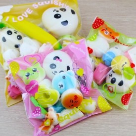 Pachet 25 piese , jucarii Squishy breloc cu revenire lenta