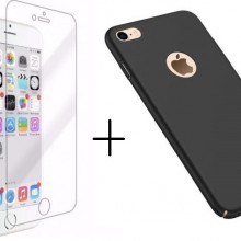 Pachet husa Elegance Luxury slim Antisoc Black pentru Apple iPhone 7 cu folie de sticla gratis !