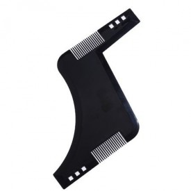 Pieptene Contur Barba & Mustata PRO / Sablon pentru Barba & Mustata ca la Salon Negru