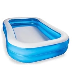 Piscina gonflabila Family Pool 201 x 150 x 51 cm cu 2 inele, dreptunghiulara XXL
