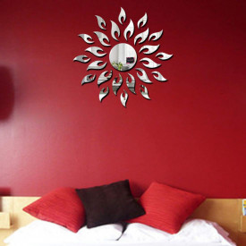 Set Oglinzi Design 3D SILVER SUN MyStyle® - Oglinzi Decorative Acrilice Luxury Home 27 buc/set