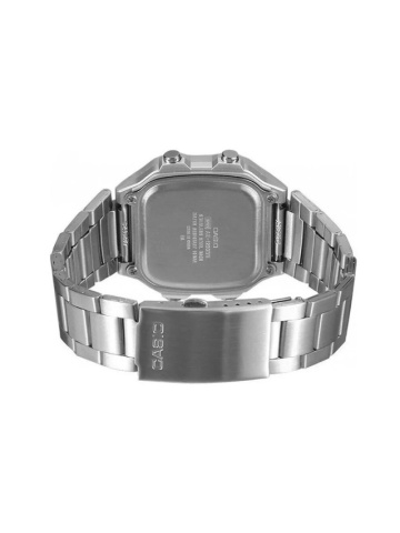 Ceas Casio cronograf cu display digital, Argintiu