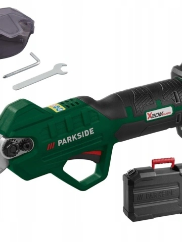 Foarfeca de gradinarit electrica fara fir PARKSIDE PAAS 20-Li, 20V, cu baterie 2Ah si incarcator