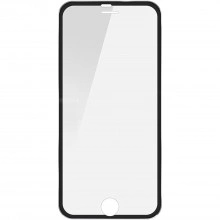 Folie de sticla Apple iPhone 5/5S/SE, Elegance Luxury cu rama metalica Black - Img 3