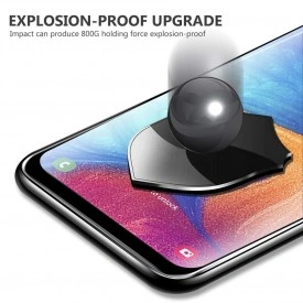 Folie de sticla Samsung Galaxy A20e, 5D FULL GLUE Negru - Img 5