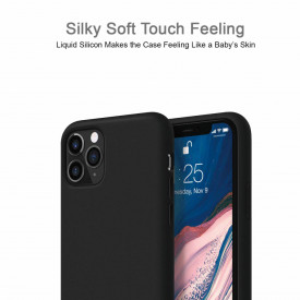 Husa Apple iPhone 11 PRO, Elegance Luxury, Silicon TPU Slim Antisoc NEGRU