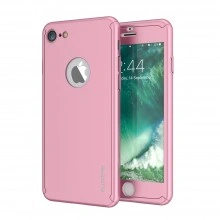 Husa Apple iPhone 6 Plus/6S Plus, FullBody Elegance Luxury Rose-Gold, acoperire completa 360 grade cu folie de sticla gratis - Img 1