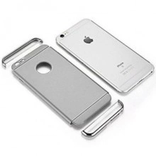 Husa Apple iPhone 8 Plus, Elegance Luxury 3in1 Argintiu - Img 2