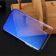 Husa Apple iPhone XS MAX, Gradient Color Cameleon Albastru-Galben